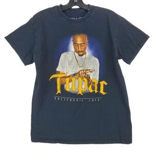 2PAC TUPAC Shirt Adult Medium Black CALIFORNIA LOVE Hip Hop Rap Legend Merch